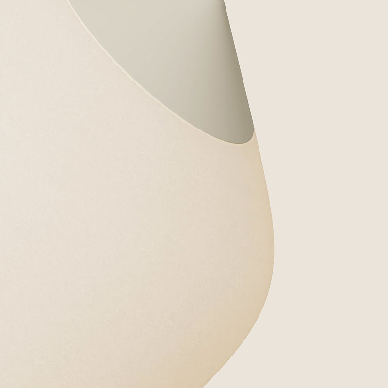 Goby Pendant Light, Sedona, 12.25'' H x 10'' W x 10'' D, White