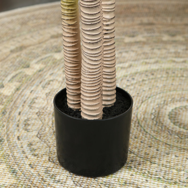 Adcock Artificial Dracaena Tree in Pot, 59" H x 40" W x 40" D