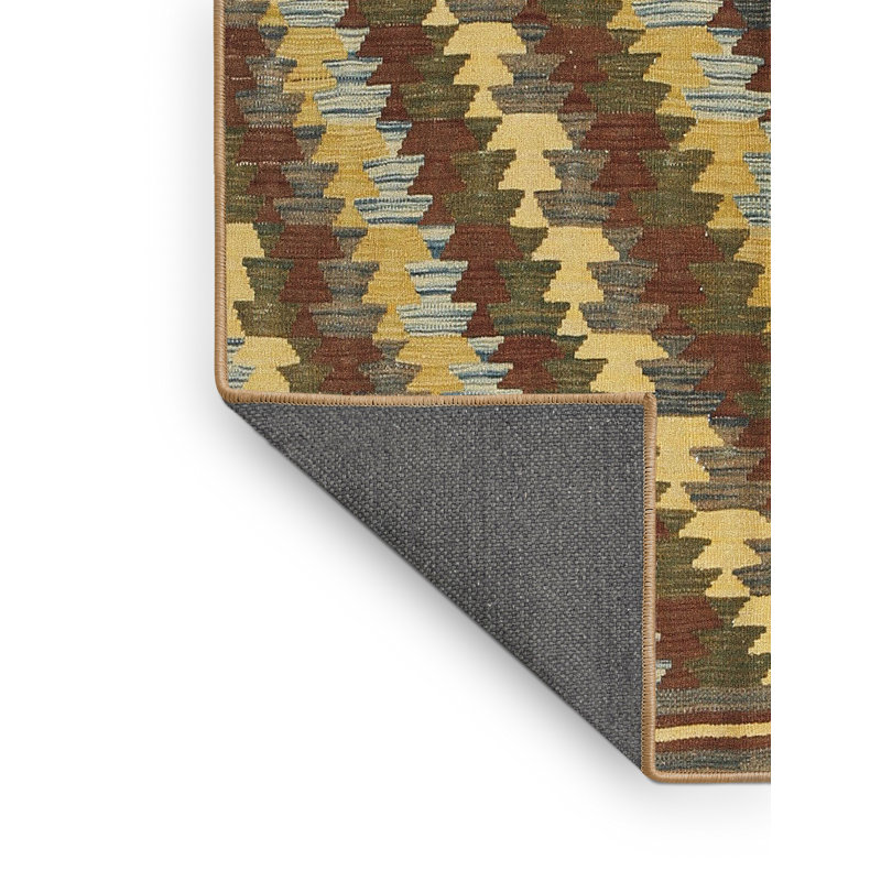 Tapis contemporaine brun/crème/gris, Rectangle 5 pi x 7 pi