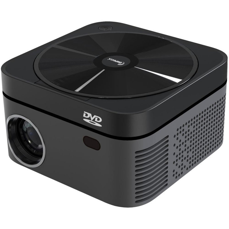 Impecca 120” Home Theatre DVD Projector, 110 ANSI Lumens, 720P, Includes Accessory Kit - Black