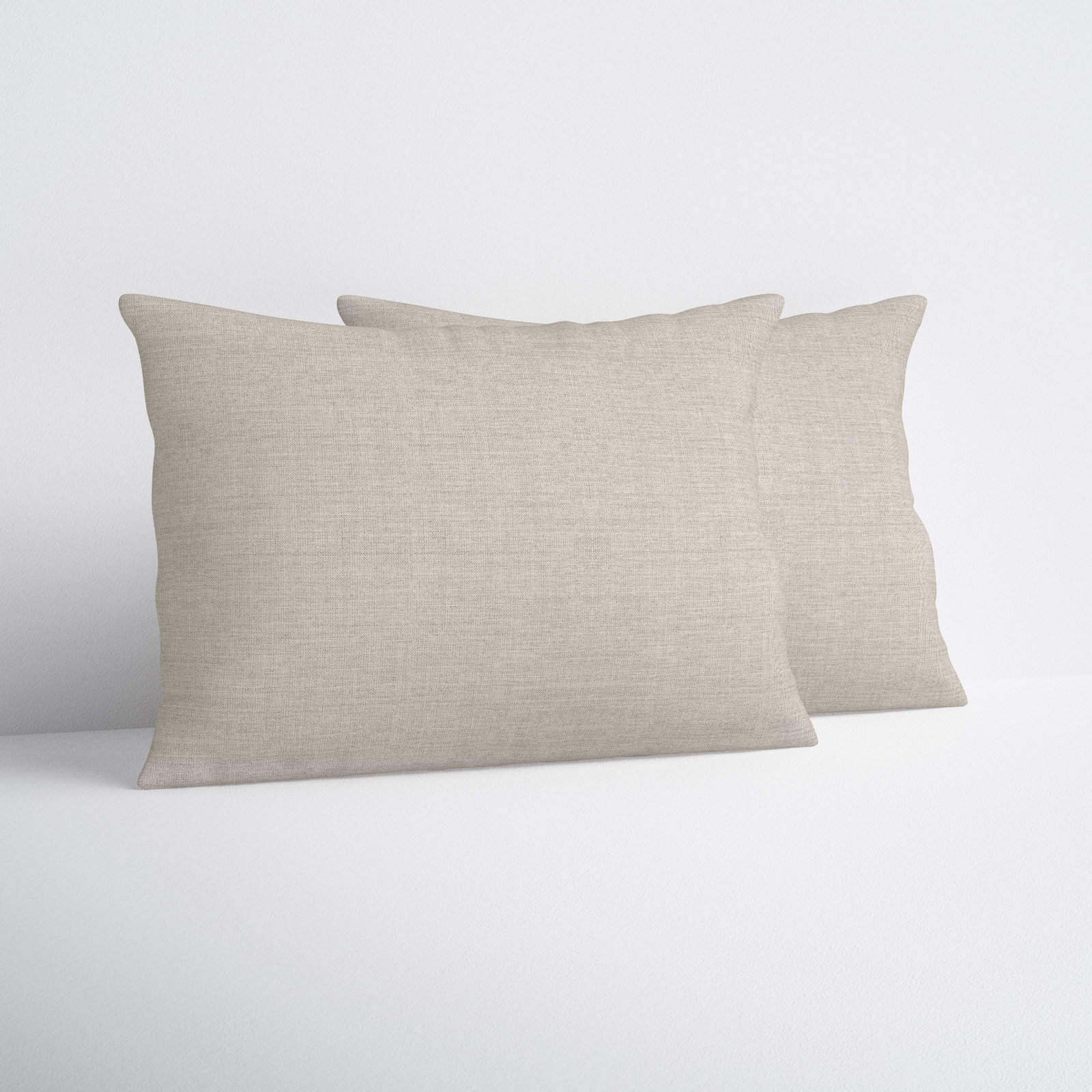 Easton Sunbrella® Throw Pillow, 14" x 24", Cast Silver
