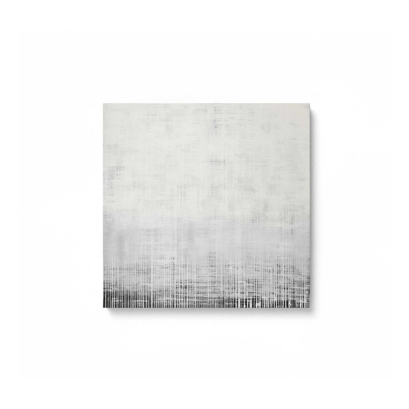 Impression sur toile Whiteout Rhythm II, H 12 po x l 12 po x P 1,25 po, Toile tendue, 1