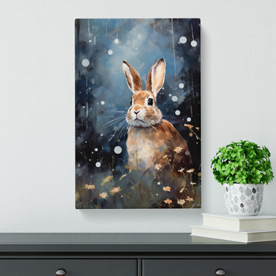 Rabbit Impressionism No.2 - Wrapped Canvas
