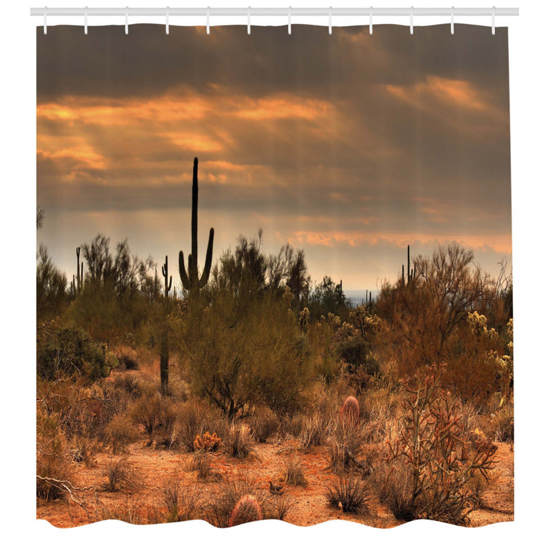 Shower Curtain with Hooks Included, 75" H x 69" W