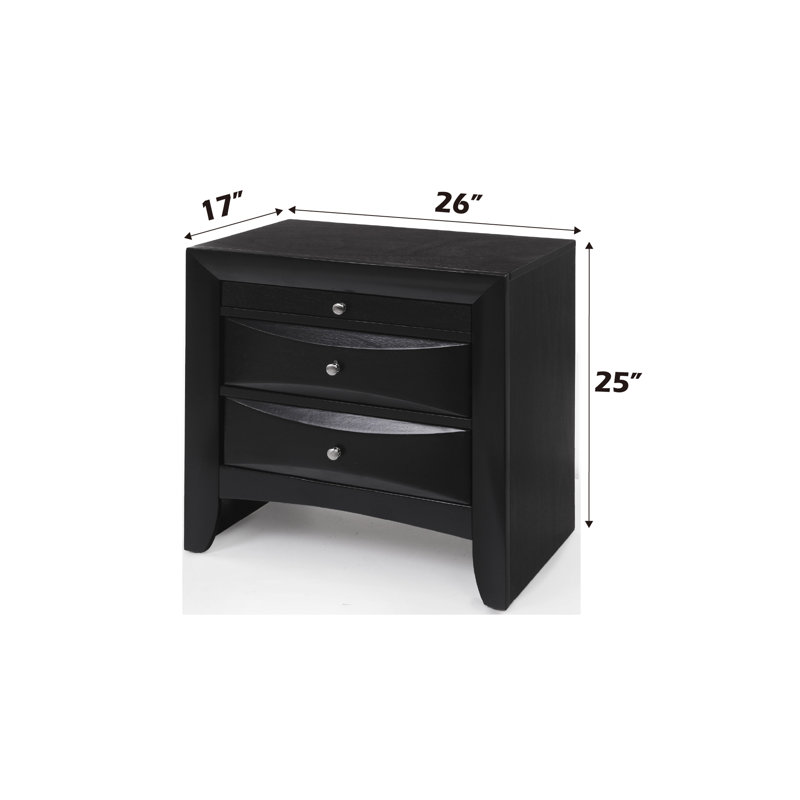 Table de chevet, Noir
