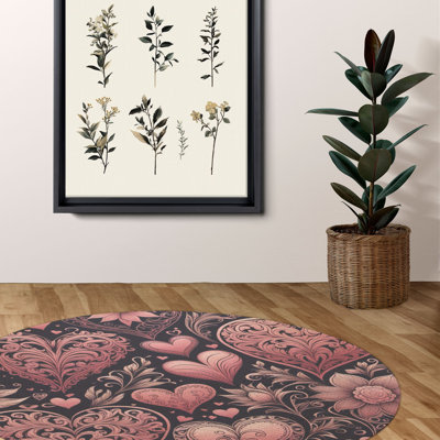 Tapis tressé Blush Love Embrace