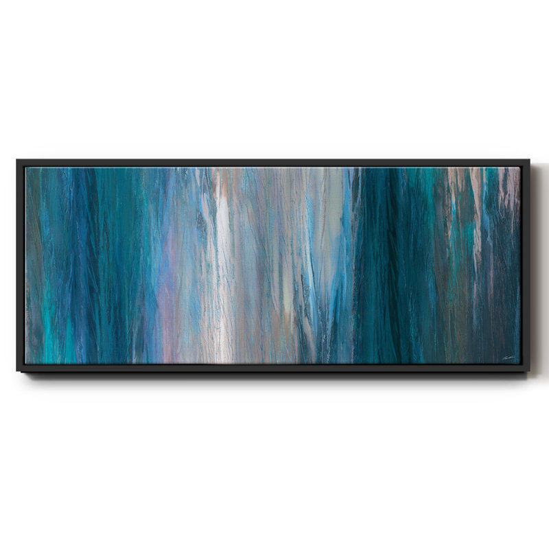 «Falling Blue» - toile encadrée