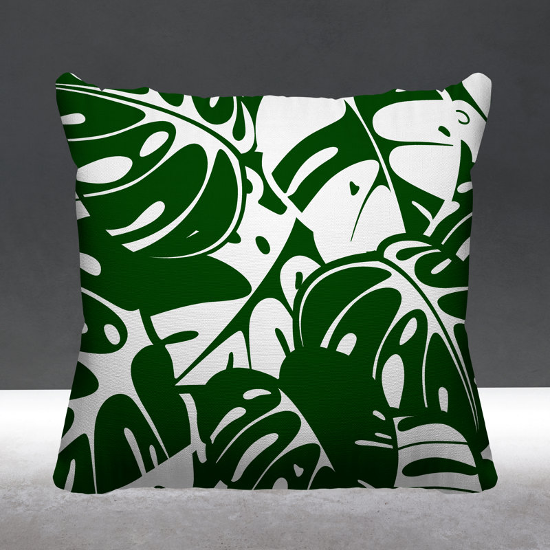 Coussin intérieur / extérieur Acton, Vert, L 17 po x H 17 po