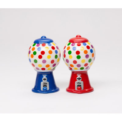 Cosmos Gifts Gumball Machine Salt and Pepper Set