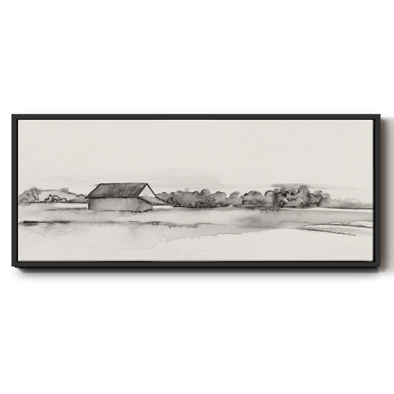 Wyeth Barn I - toile encadrée, H 20 po x l 50 po