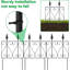 23.5'' H x 13'' W Black Metal Fence Panels Included