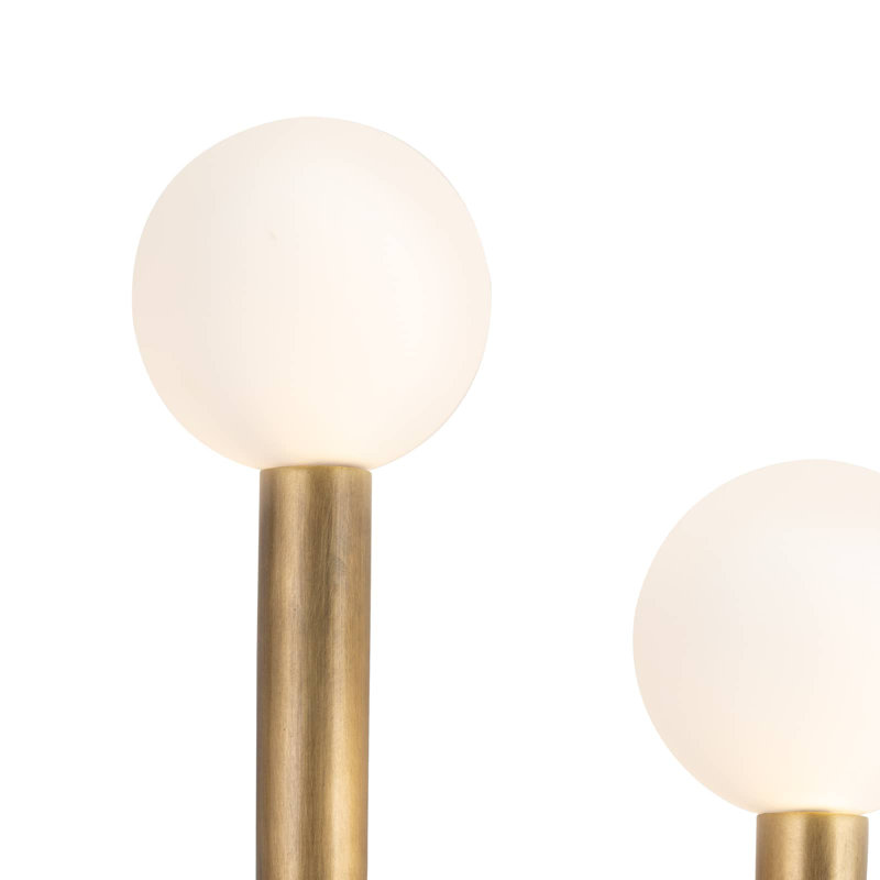 Happy 2 - Light Armed Sconce, Natural Brass