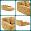 Chaise longue en chenille avec mousse à mémoire de forme et 3 coussins - sans assemblage, canapé-lit ultra-confortable-1778002865