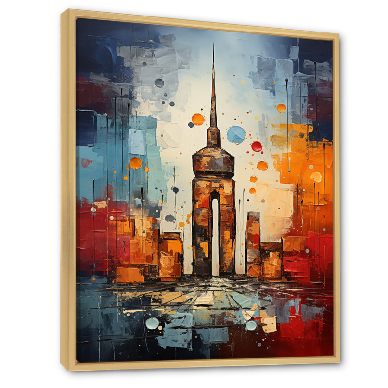 Allemagne Allemagne, restes de mur sur toile, H 32 po x l 16 po x P 1 po, Cadre naturel flottant