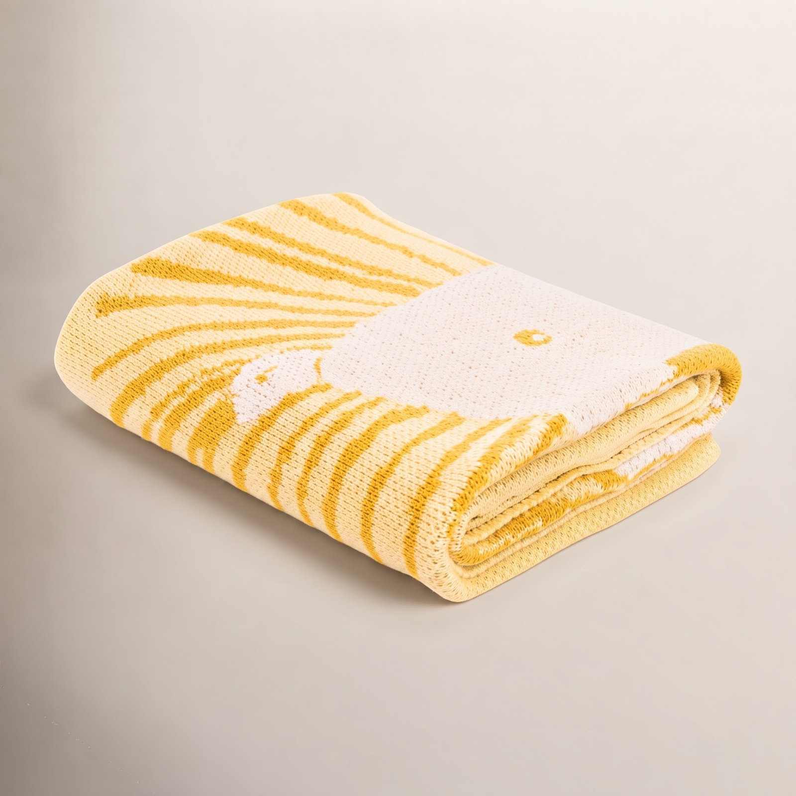 Monserrat Cotton Baby Blanket, Yellow