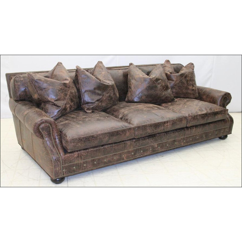 Leather Sofa, Galaxy Yellow, Old Gold E, Ebony