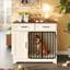 37.4" Dog Crate Furniture, Indoor Dog Kennel with 2 Drawers and Storage Cabinet, Modern Furniture Dog Crate Side End Table for Small Medium Dogs