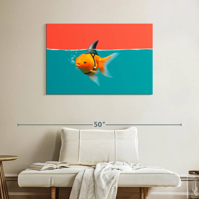 Poisson rouge comme requin