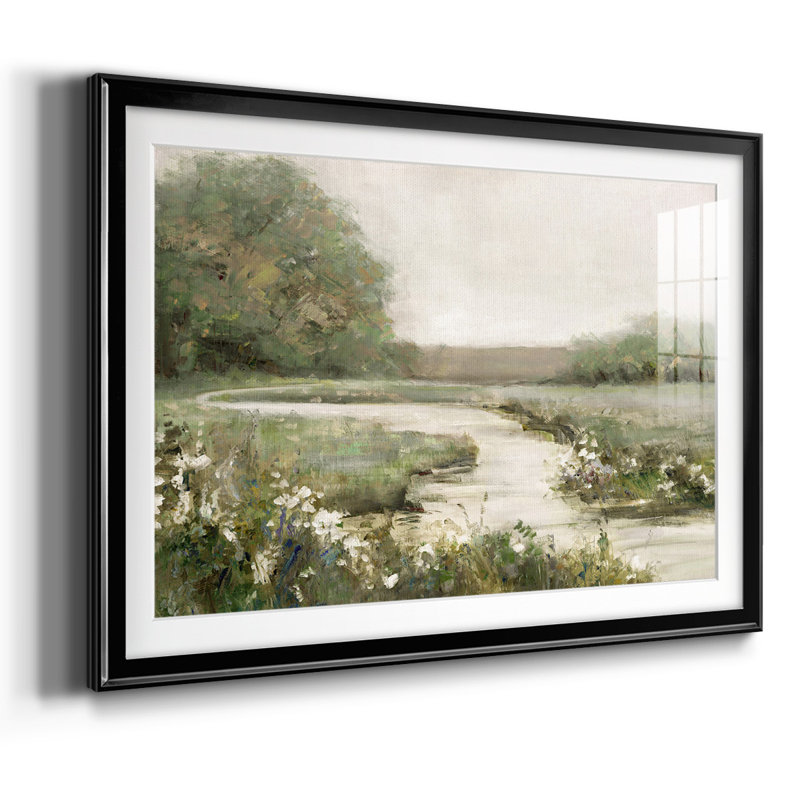 " Quiet Path ", Black, 15" H x 21" W x 1.5" D