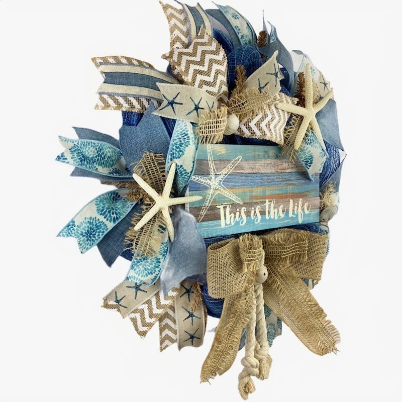 Couronne de toile de jute This Is the Life 16 po