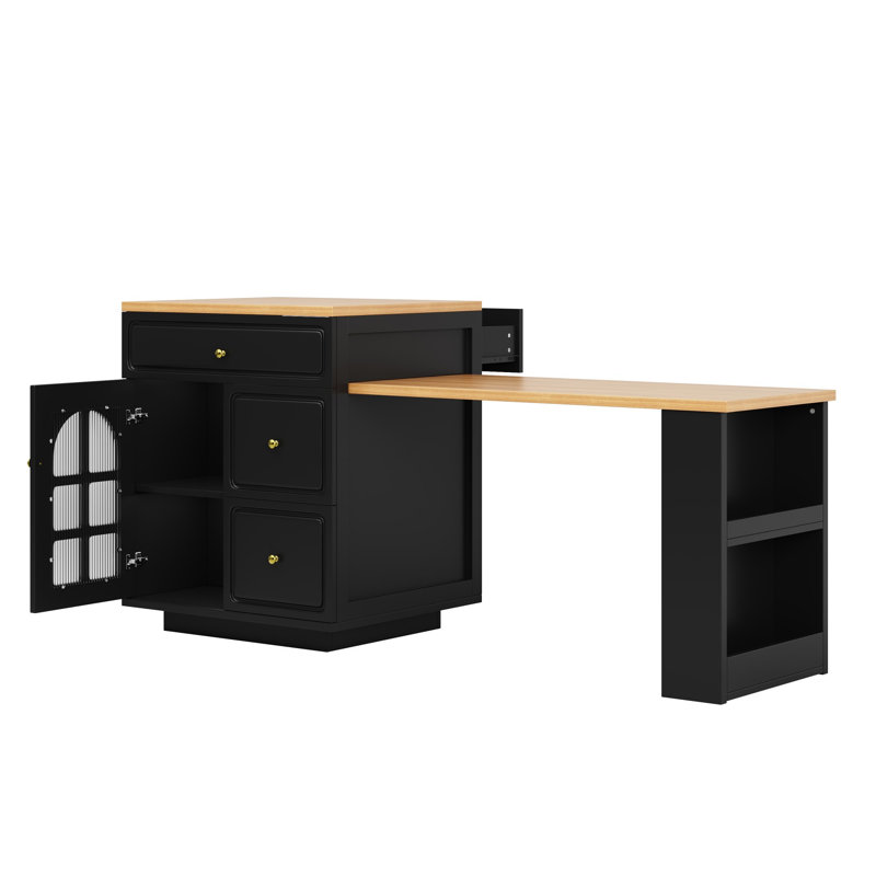 Kitchen Island, Black