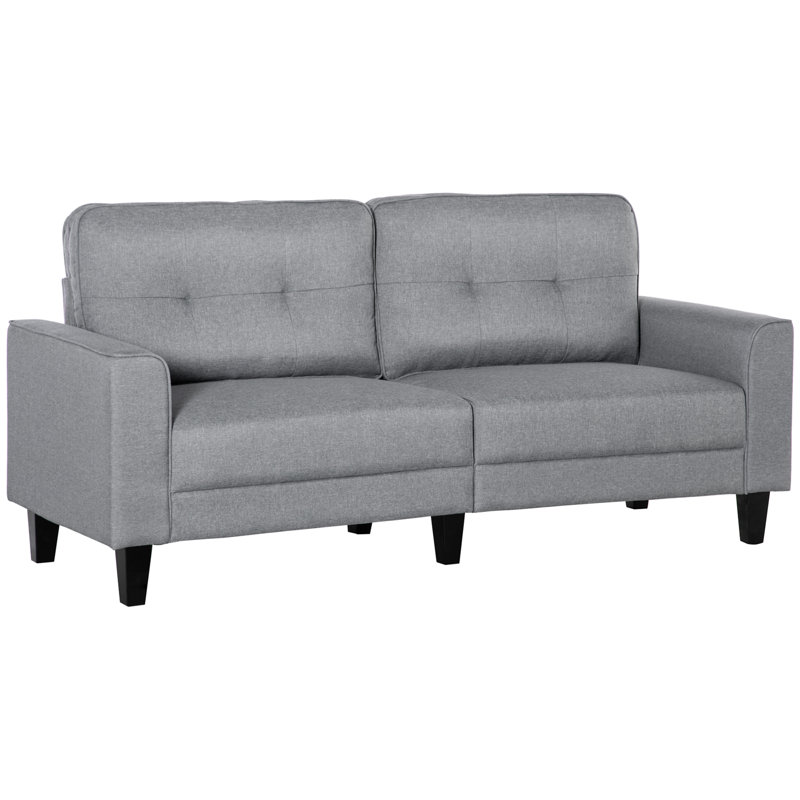 Canapé à accoudoirs carrés 79,5 po, Gris