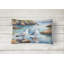 Gulls Scavenging Throw Pillow-112679641