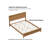 Seadrift Solid Wood Platform Bed - 650lb Capacity, Adjustable Base Ready, No Box Spring, Coastal Finish-319021408