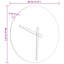 Benett Manufactured Wood Wall Clock