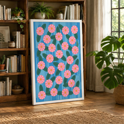 Carnation Garden Botanical - Wrapped Canvas