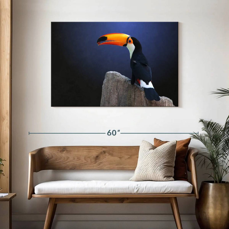 Toucan With Grape, 30" H x 45" W