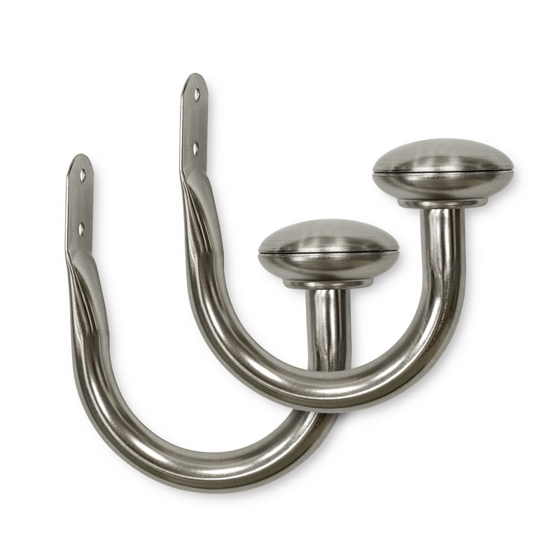 Holdback Gunmetal 2-pack, Brushed Nickel 