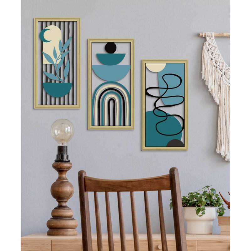 Ensemble d'art mural bohème abstrait Boho