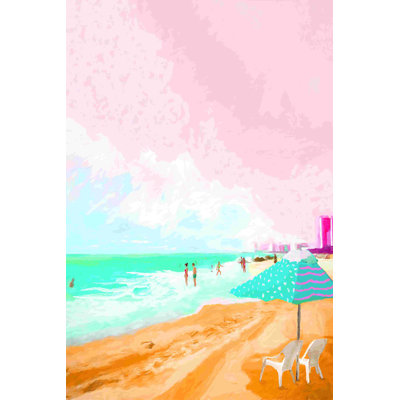 Summer Beach Time - peinture sur toile tendue
