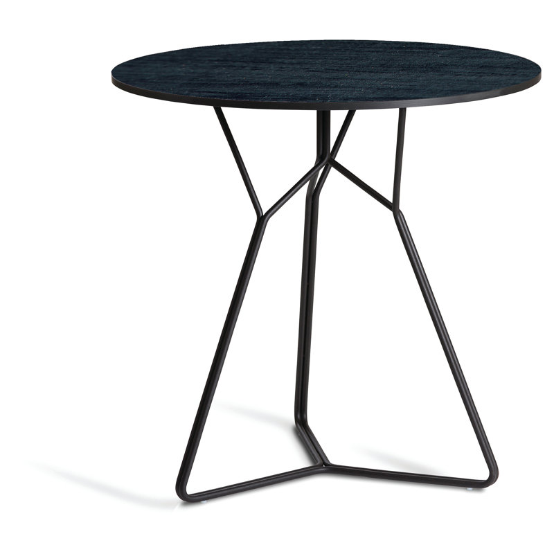 Serac Round Dining Table, Nordic Black HPL