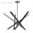 10 Light Black Chrome Large Chandelier-1610383784