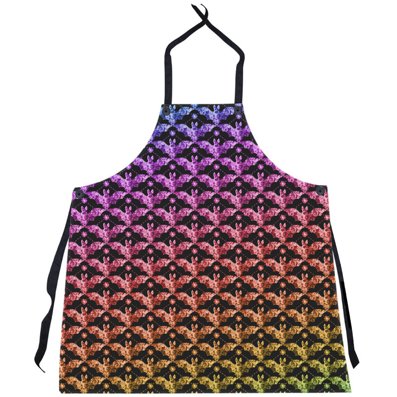 Tablier de batte floral, Arc-en-ciel