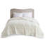 Couverture surdimensionnée en duvet surdimensionné avec garniture satinée ivoire double / grand-116479118-116479119