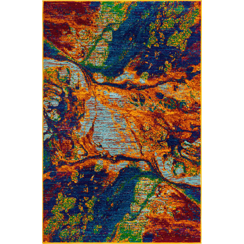 Malaija Abstract Indoor Rug, Rectangle 4' x 6'