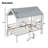 Couto Twin Size Low Loft House Bed with Roof and Two Front Windows , White