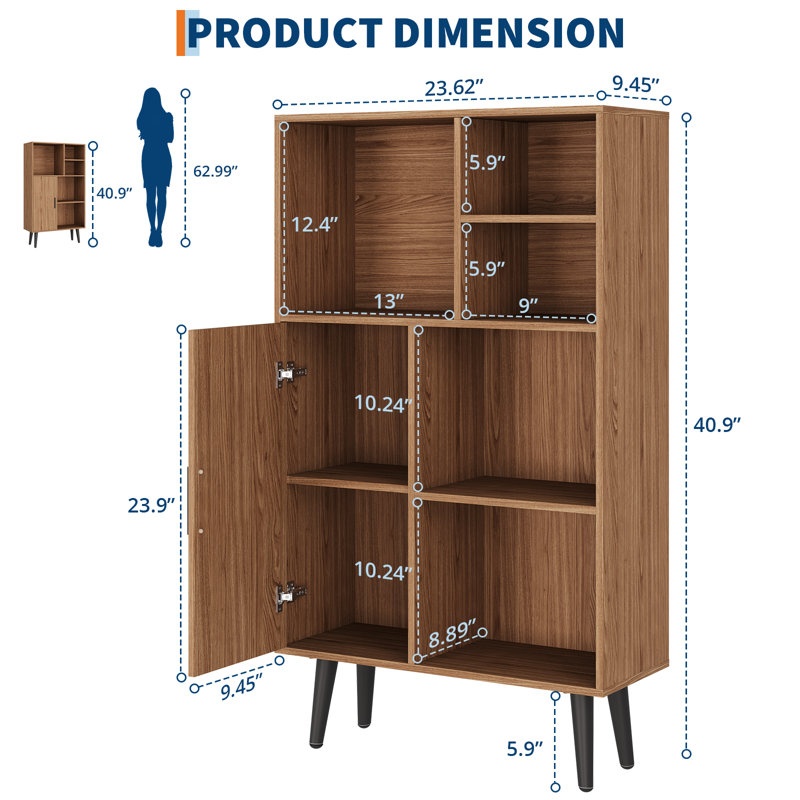 103.9cm H x 60cm W Standard Bookcase