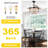 42" Black Invisible Ceiling Fan with Light and Remote Control, Reversible DC Motor, 6 Speeds, Timer