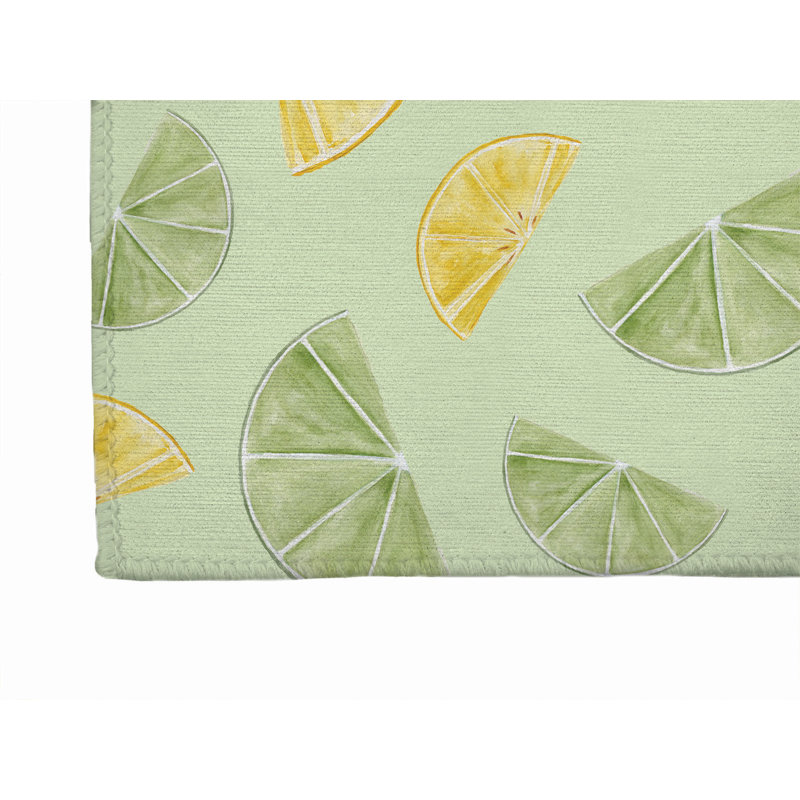 Tapis d'extérieur Summer Limes & Lemons, Tapis de couloir 2 pi 6 po x 8 pi