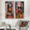 «Pink Grunge Woman In Collage I», ensemble de salon art mural femme Pop Art