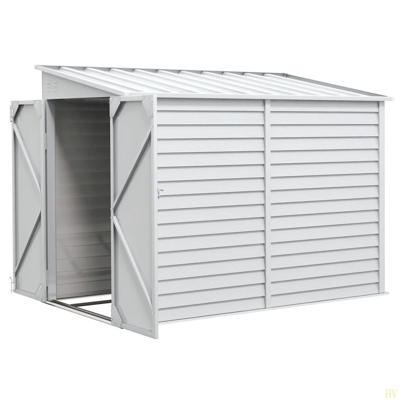 Remise de jardin verrouillable, Blanc