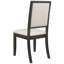Crème et chaises de salle à manger noires de 2 - créer un environnement à la mode 2Pcs moderne et transformer votre espace