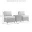 Ensemble de chaises d'extérieur 3 pièces Regina-70691720-70691719