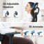Chaise de bureau ergonomique avec accoudoirs lombaires