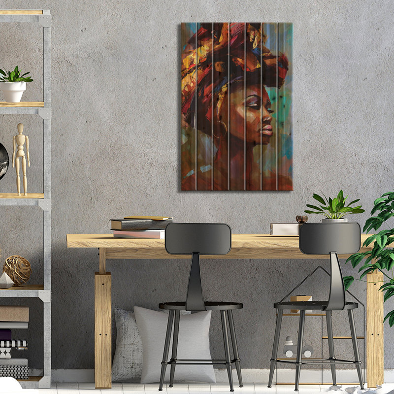 «Let You Love Me On Wood» par Tatyana Yabloed, H 40 po x l 26 po x P 1,5 po