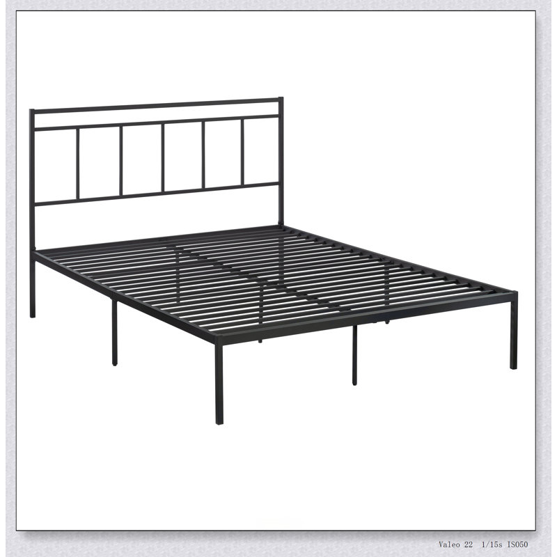 Platform Bed With Headboard Finish, Grand lit